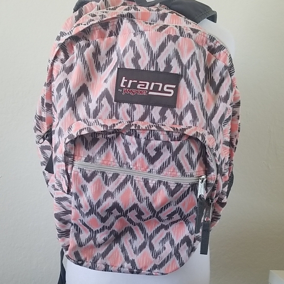 Trans by JanSport Pink and Gray Backpack - Picture 1 of 5